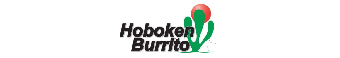 Eating Mexican at Hoboken Burrito restaurant in Hoboken, NJ.